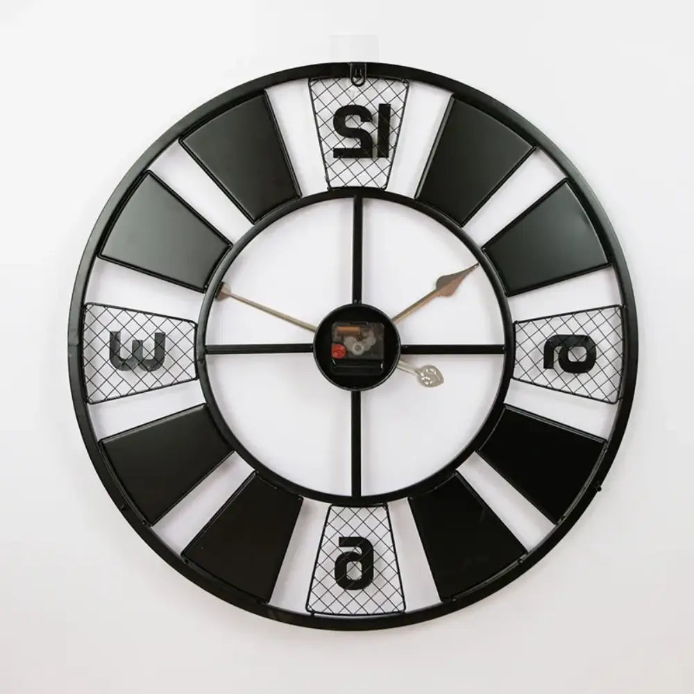 Horloge Murale Industrielle Colorée
