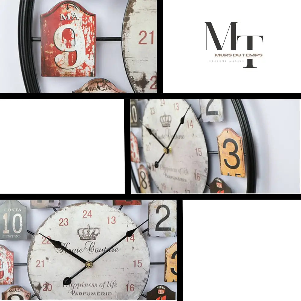 Horloge Murale Parfumerie Vintage