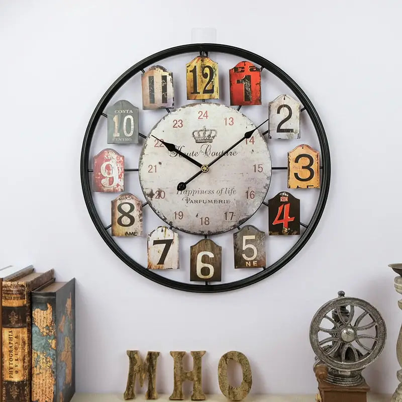 Horloge Murale Parfumerie Vintage