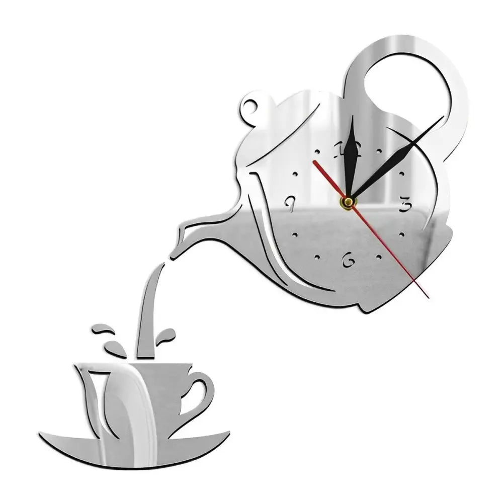 Horloge Murale Tasse & Théière