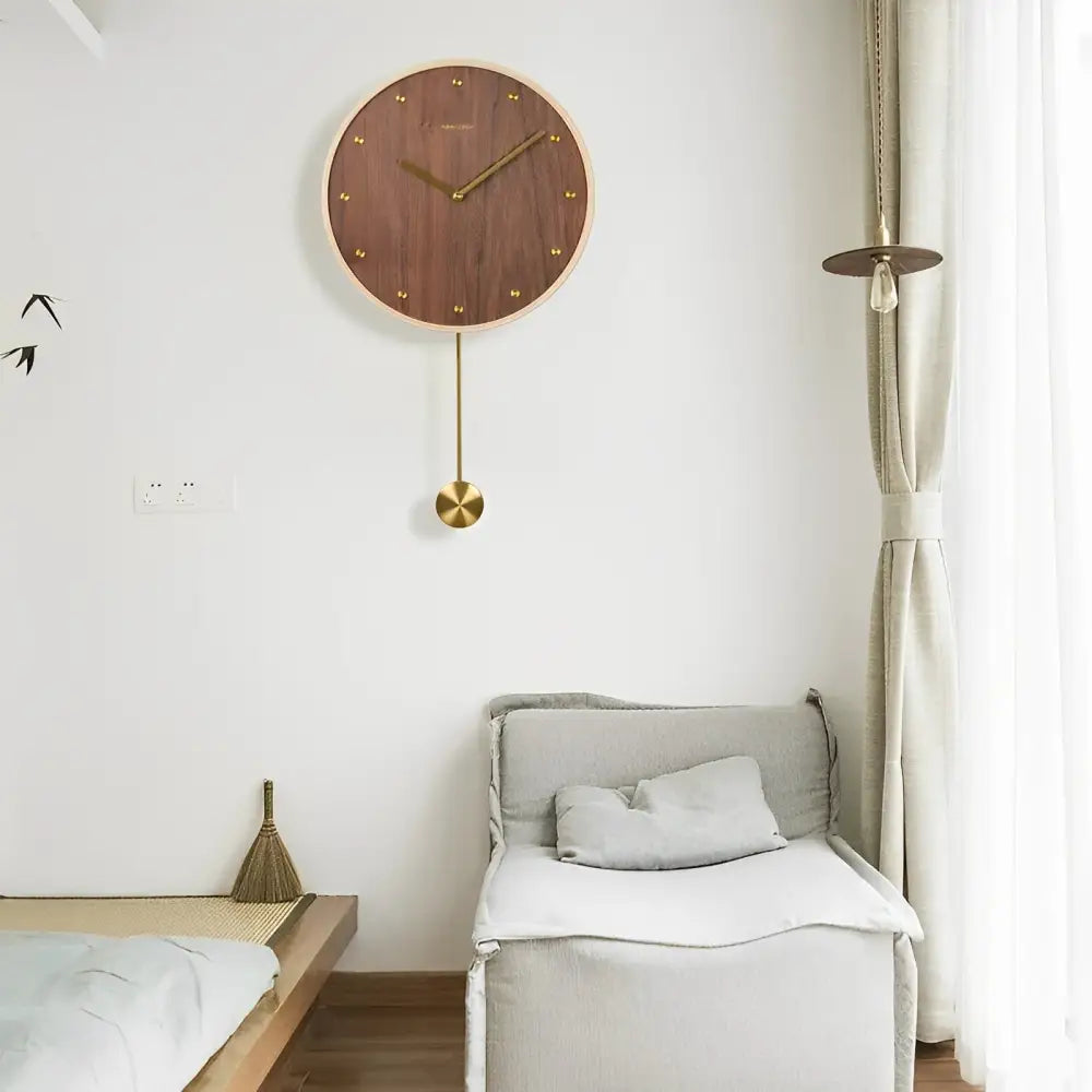 Horloge Murale Moderne avec Balancier