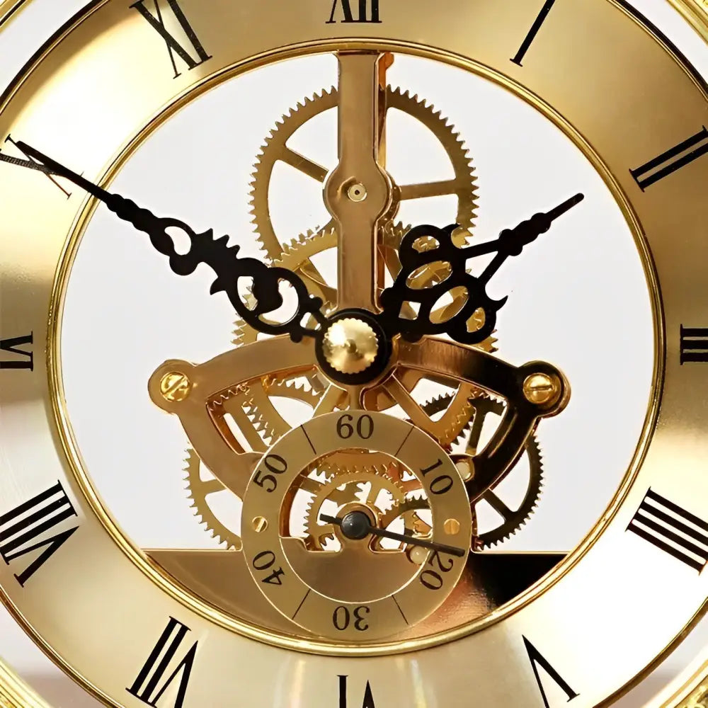 Horloge à Poser Mécanique Dorée